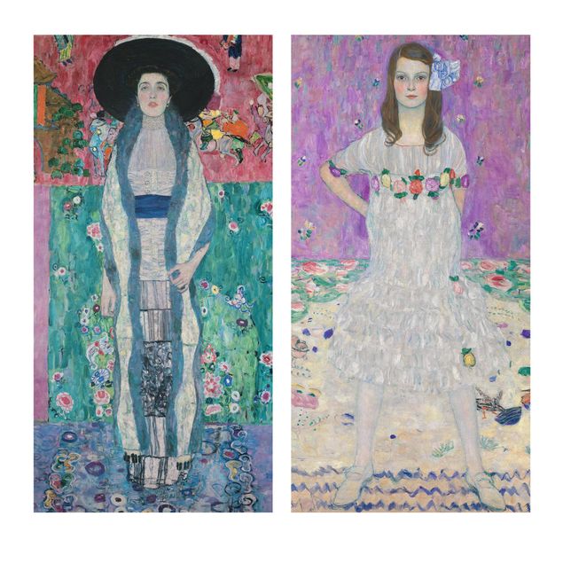 Print on canvas 2 parts - Gustav Klimt - Adele Bloch-Bauer and Mada Primavesi