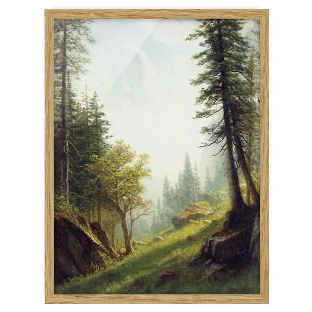 Framed poster - Albert Bierstadt - Among the Bernese Alps