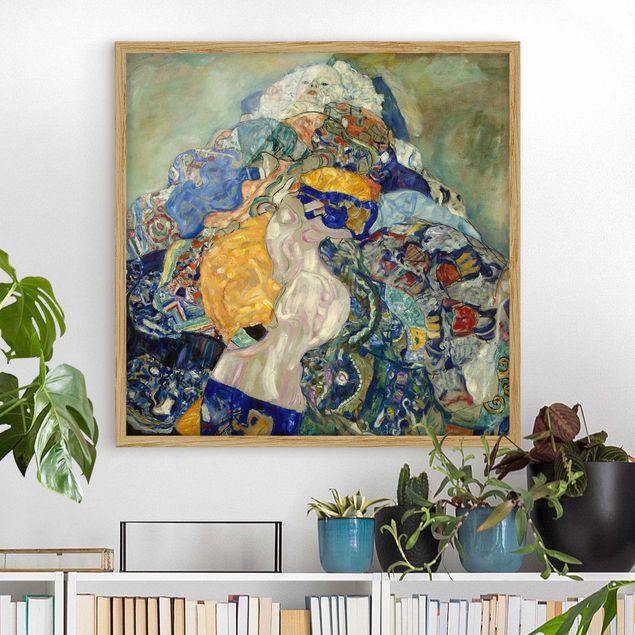 Framed poster - Gustav Klimt - Baby (cradle)