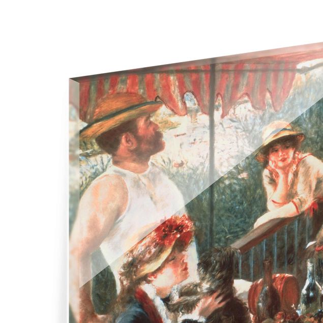Glass print - Auguste Renoir - Luncheon Of The Boating Party
