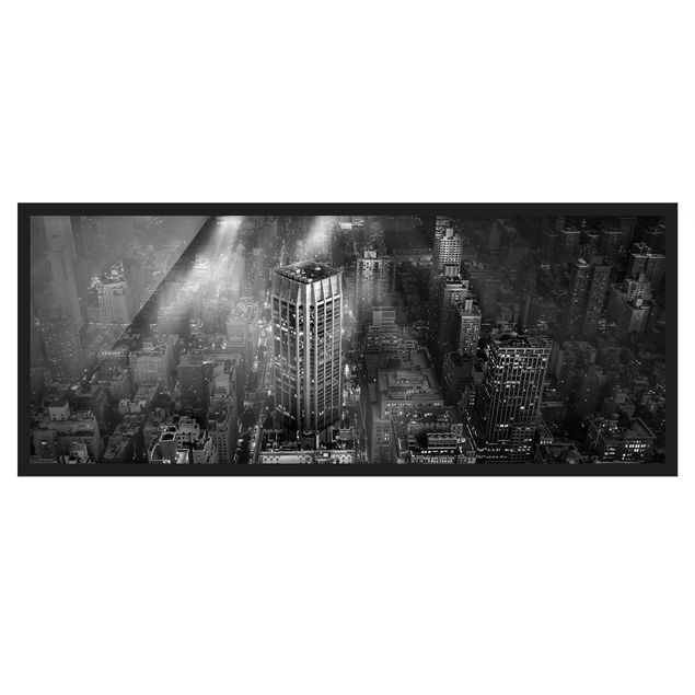 Framed poster - Sunlight Over New York City