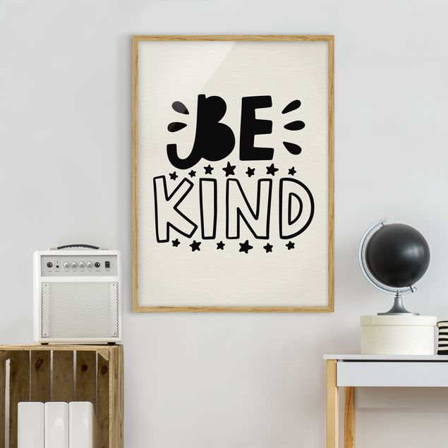 Framed poster - Be Kind