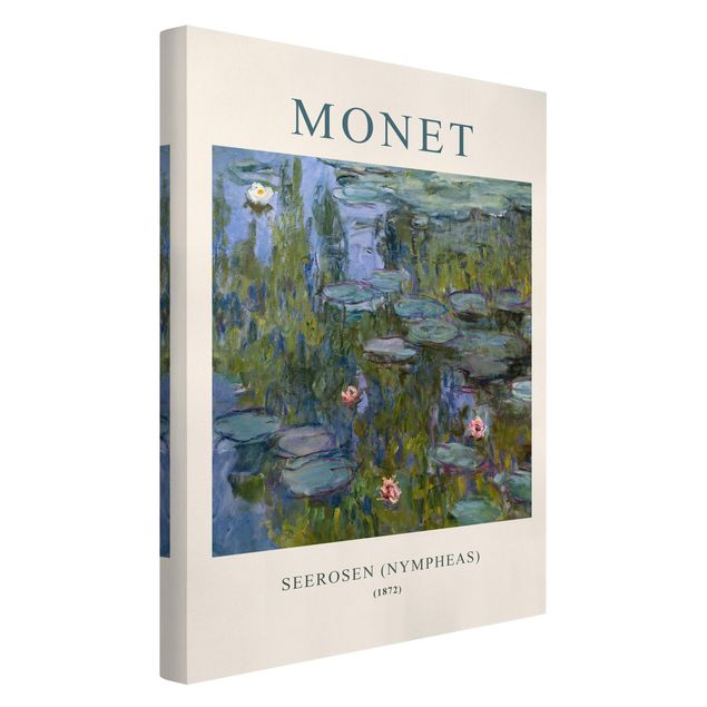 Print on canvas - Claude Monet - Waterlilies (Nymphaeas) - Museum Edition - Portrait format 2x3