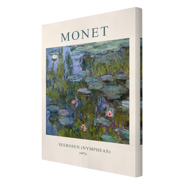 Print on canvas - Claude Monet - Waterlilies (Nymphaeas) - Museum Edition - Portrait format 2x3
