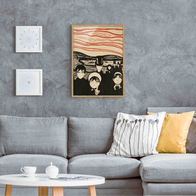Framed poster - Edvard Munch - Anxiety