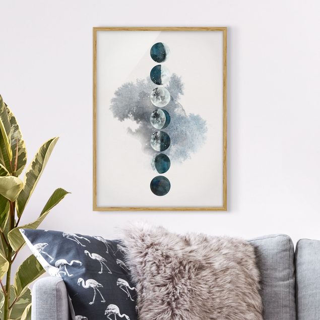 Framed poster - The Phases Of The Moon