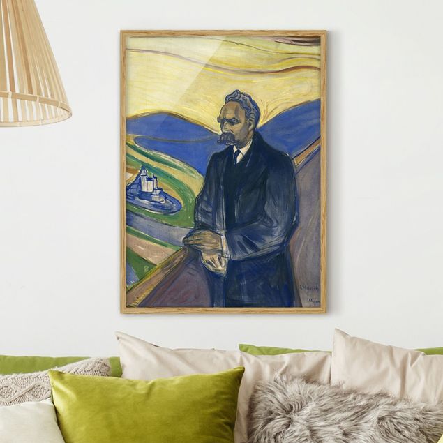 Framed poster - Edvard Munch - Portrait of Friedrich Nietzsche