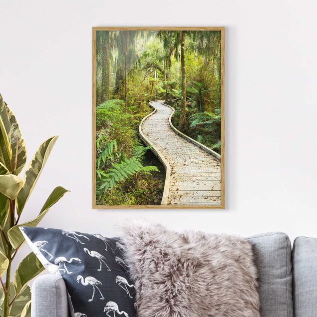 Framed poster - Path In The Jungle