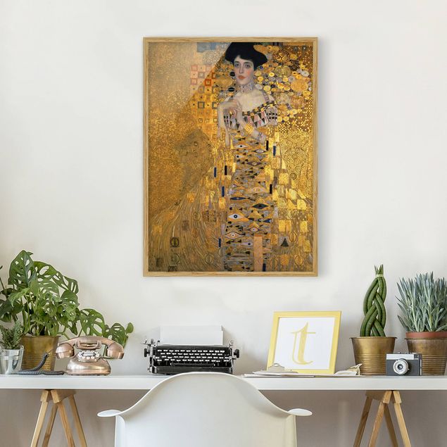 Framed poster - Gustav Klimt - Portrait Of Adele Bloch-Bauer I