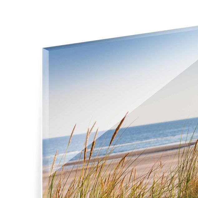 Glass print - Beach Dune At The Sea