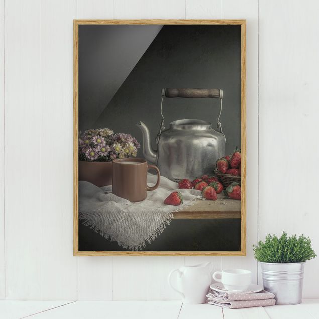 Framed poster - Still Life with Strawberries