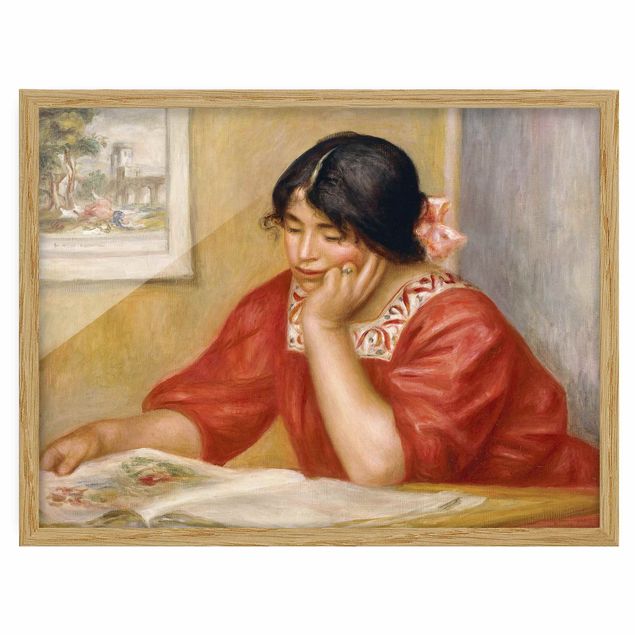 Framed poster - Auguste Renoir - Leontine Reading