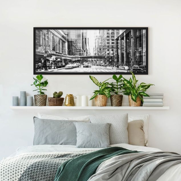 Framed poster - NYC Urban Black And White
