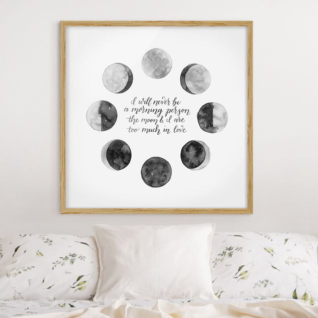 Framed poster - Ode To The Moon - Love
