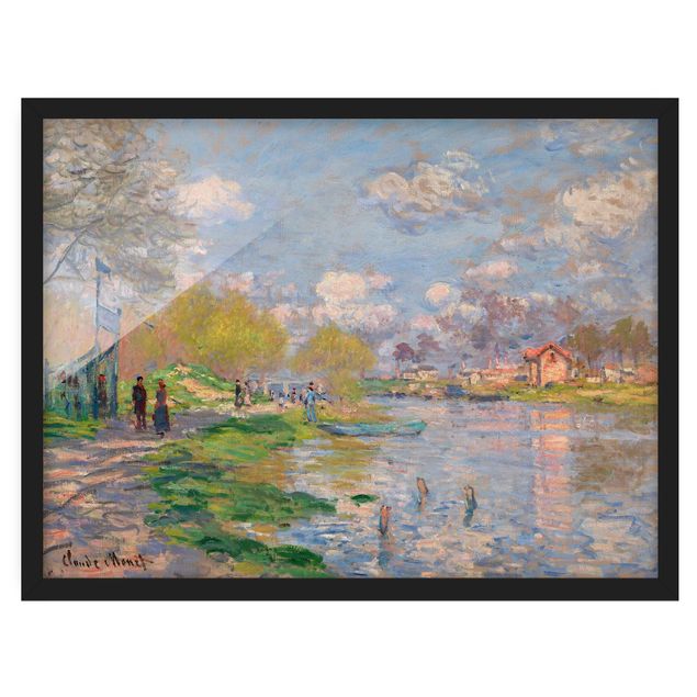 Framed poster - Claude Monet - Spring On The Seine