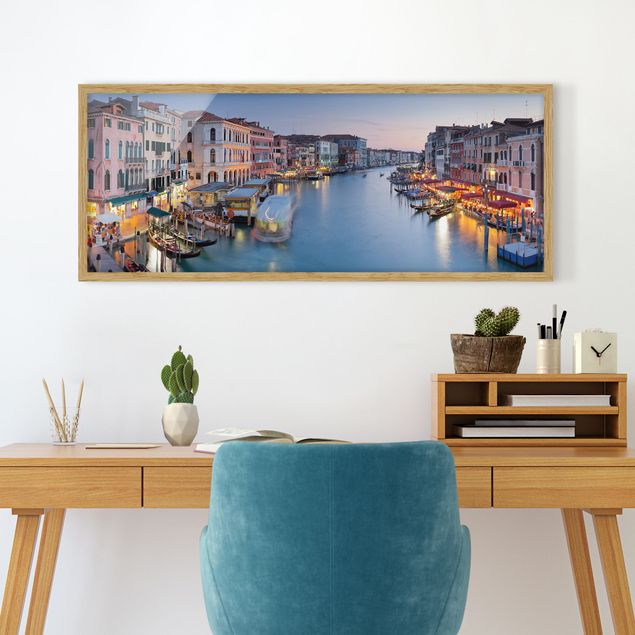 Framed poster - Evening On The Grand Canal In Venice