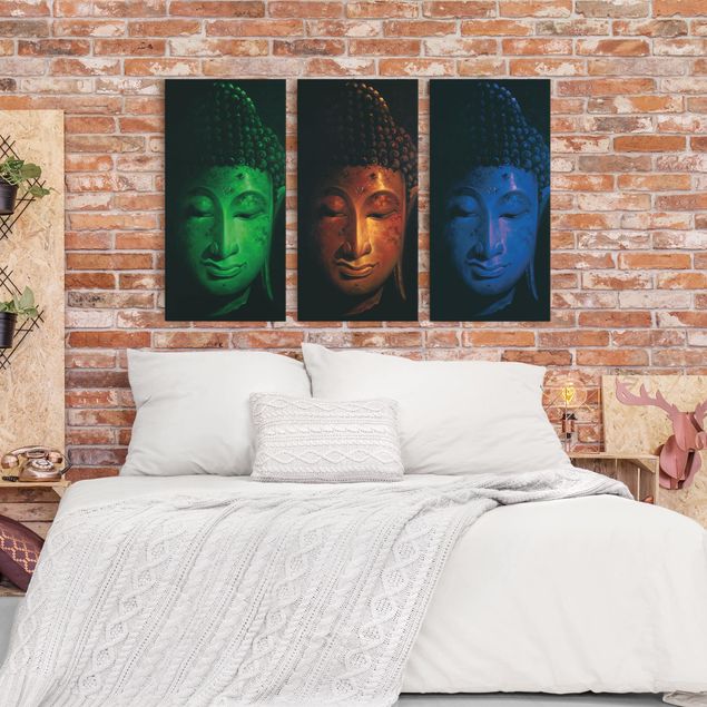 Print on canvas 3 parts - Triple Buddha
