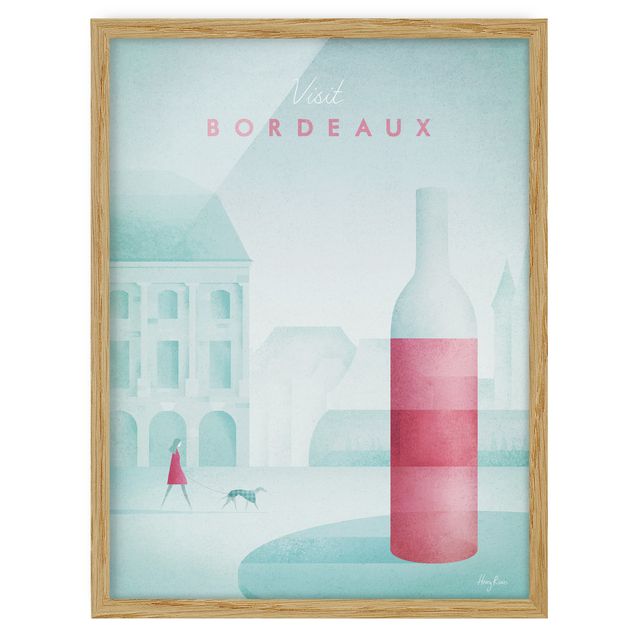 Framed poster - Travel Poster - Bordeaux