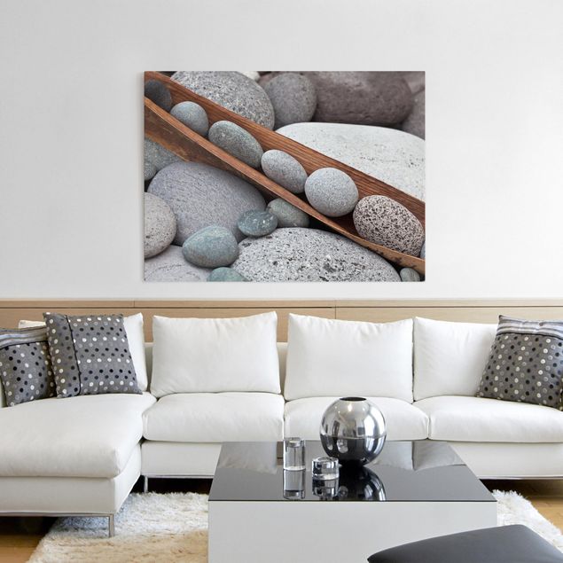 Print on canvas - Still Life With Grey Stones