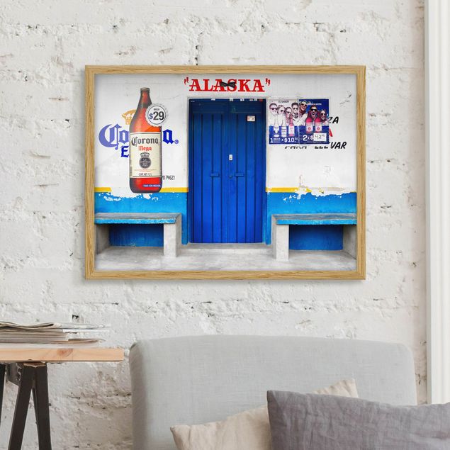 Framed poster - Alaska Blue Bar