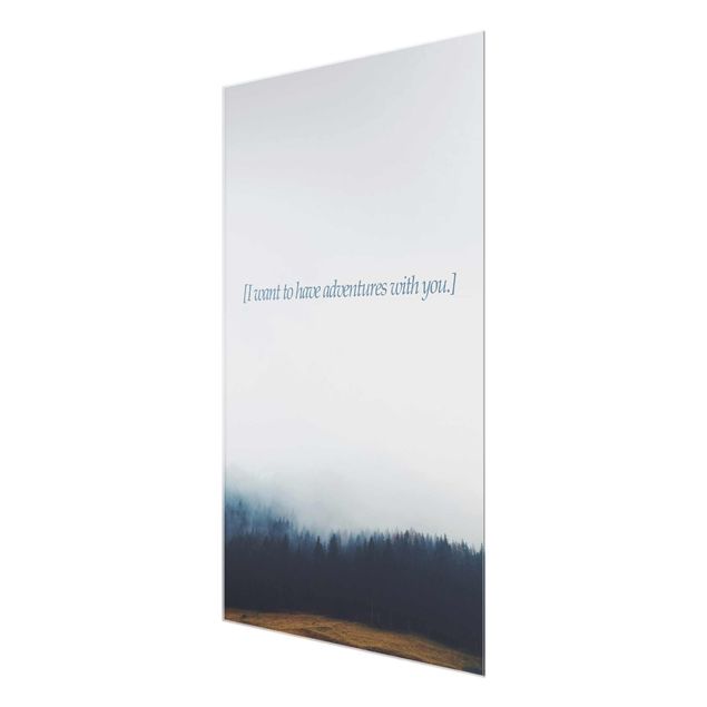 Glass print - Poetic Landscapes - Adventures