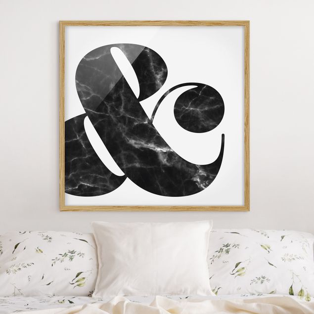 Framed poster - Ampersand Marble