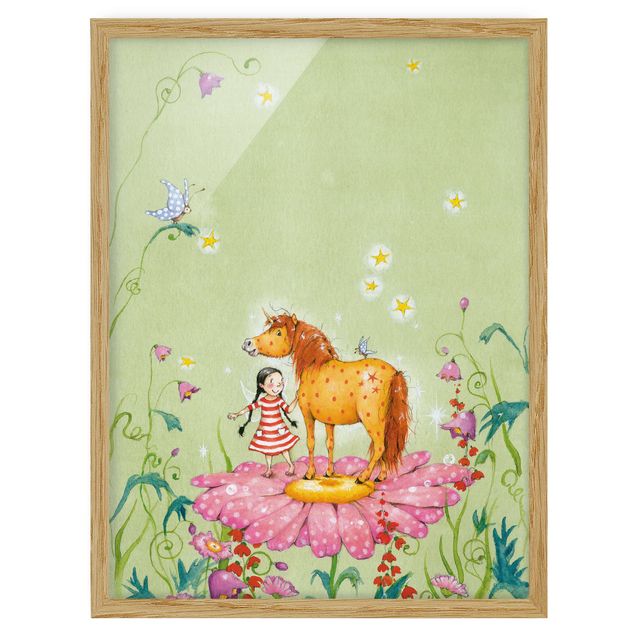 Framed poster - The Magic Pony On The Flower