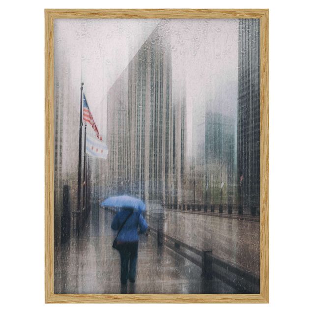 Framed poster - Rainy Chicago