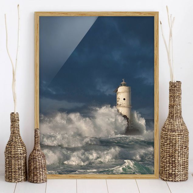 Framed poster - Lighthouse On Sardinia