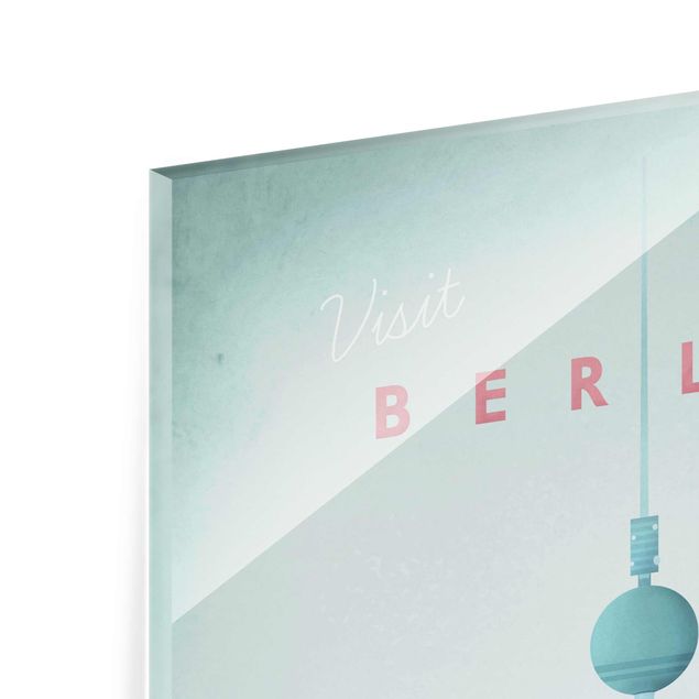 Glass print - Travel Poster - Berlin