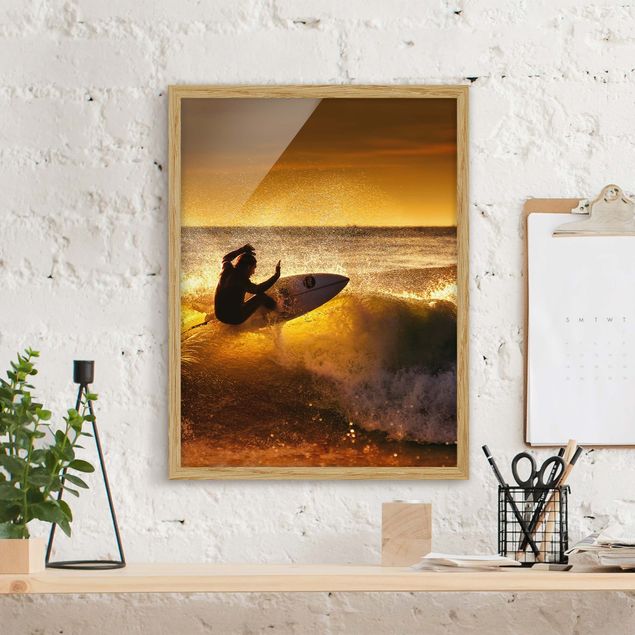 Framed poster - Sun, Fun and Surf