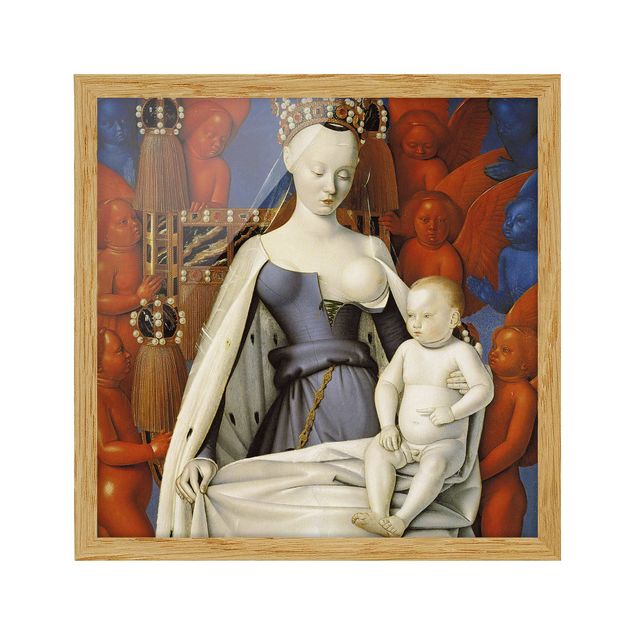 Framed poster - Jean Fouquet - Madonna and Child