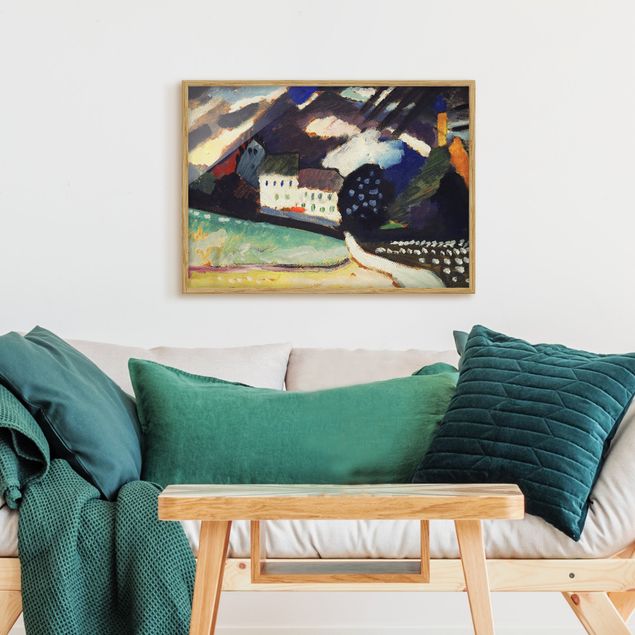 Framed poster - Wassily Kandinsky - Murnau, Castle And Church Ii