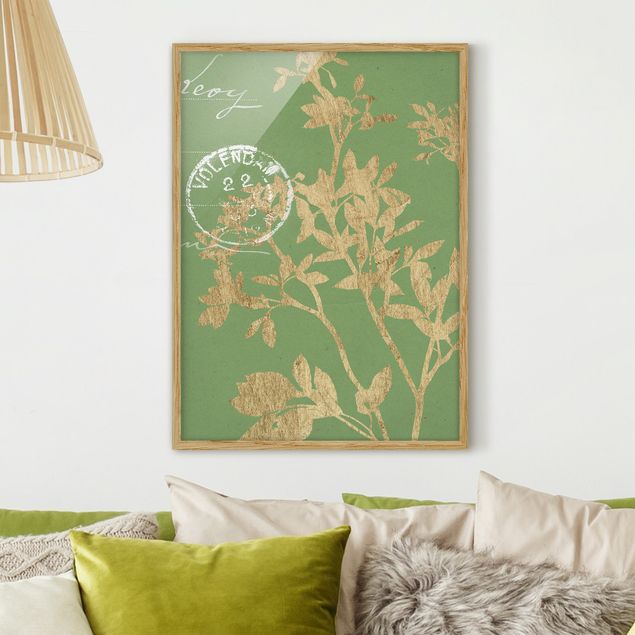 Framed poster - Golden Leaves On Lind II