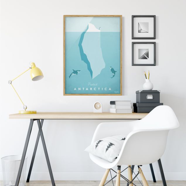 Framed poster - Travel Poster - Antarctica
