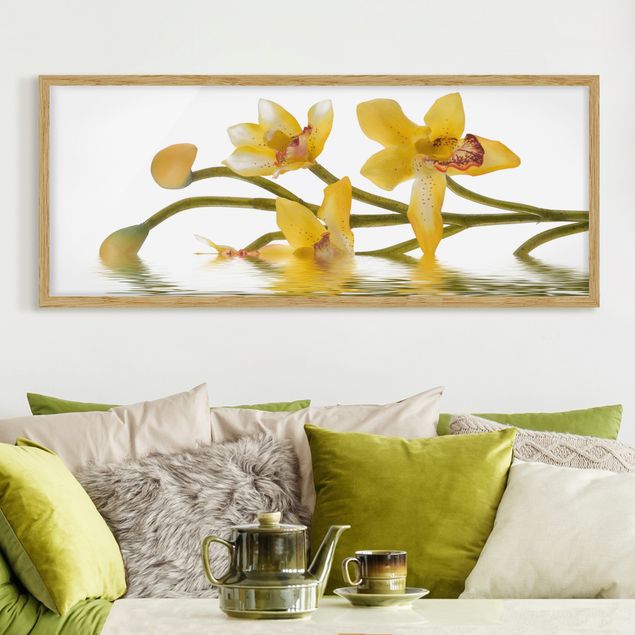 Framed poster - Saffron Orchid Waters