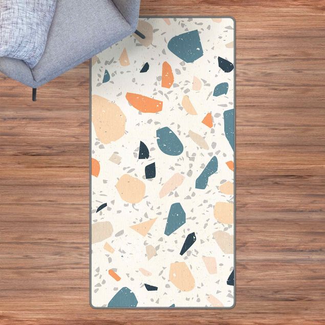 large floor mat Detailed Terrazzo Pattern Asti