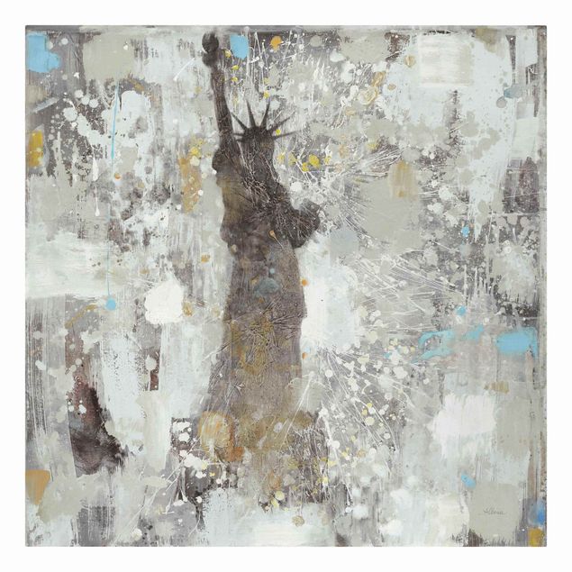Canvas print - The Statue Of Liberty In Warm Colours