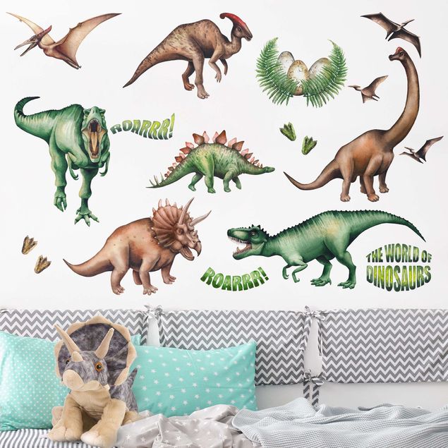 Dino wall stickers The world of dinosaurs