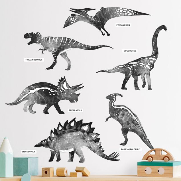 Dinosaur wall decals Dinosaur silhouette