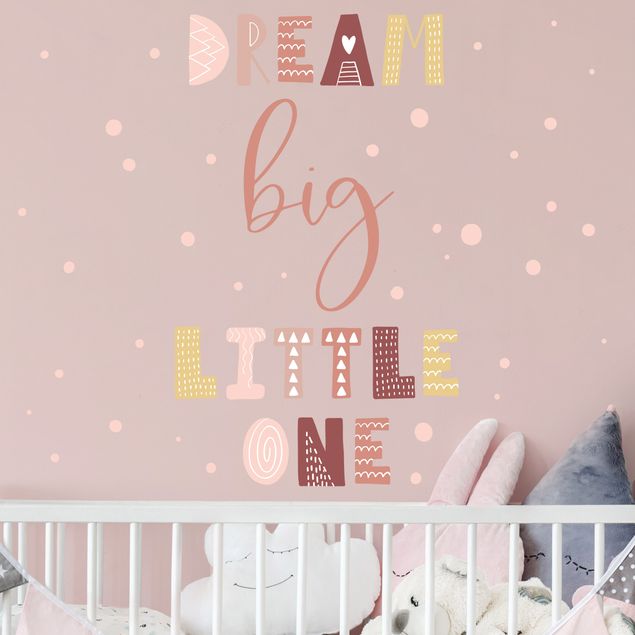 Wall stickers Dream Big Little One Light Pink