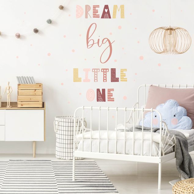 Wall sticker - Dream Big Little One Light Pink