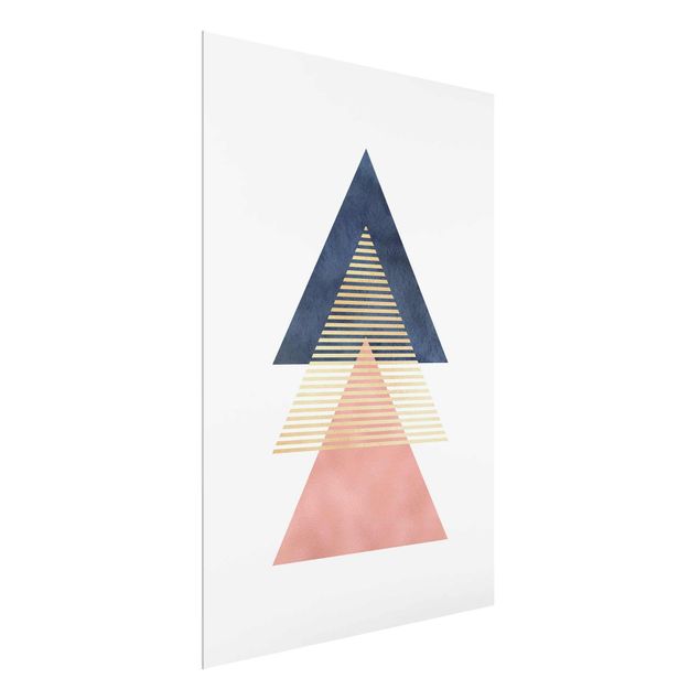 Glass print - Three Triangles