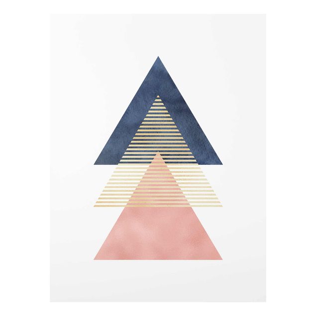 Glass print - Three Triangles