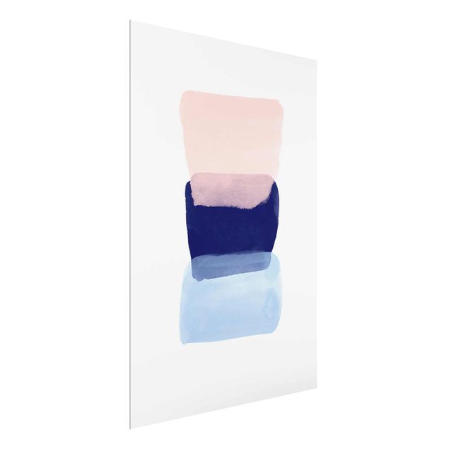 Glass print - Three Colour Fields