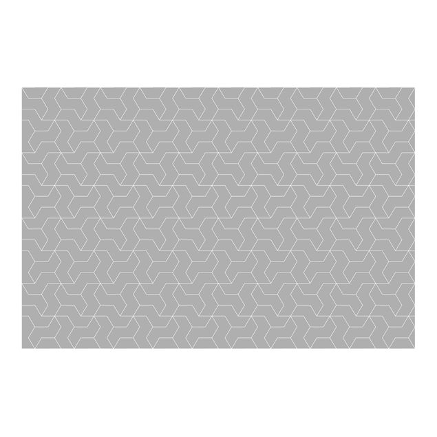 Wallpaper - Three-Dimensional Structure Line Pattern