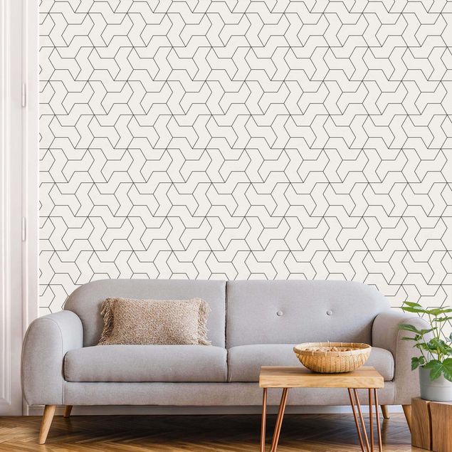 Wallpaper - Three-Dimensional Structural Pattern