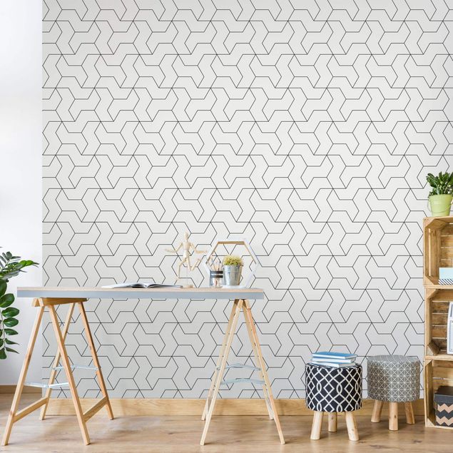 Wallpaper - Three-Dimensional Structural Pattern