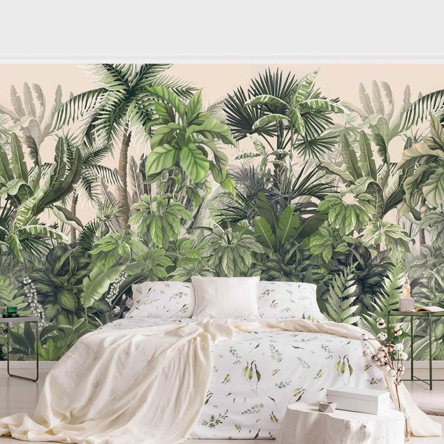 Wallpaper - Jungle Plants In Green