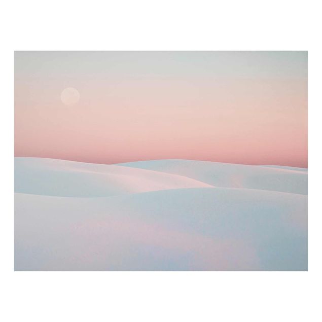 Glass print - Dunes In The Moonlight